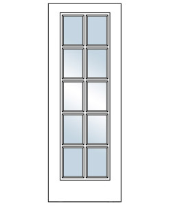 10-Lite Pine Interior Door