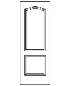 2-Panel Arch Top Moulded Interior Door
