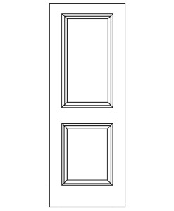 2-Panel Square Top Moulded Interior Door