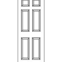 6 Panel Interior Door - Builders Surplus