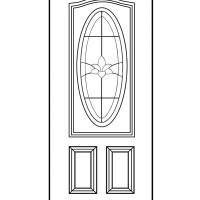 3/4-oval door