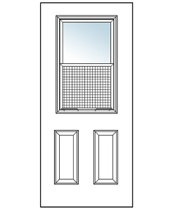 Venting exterior door