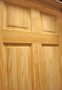 6 Panel Pine Door detail