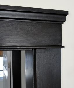 Crown moulding walnut stained