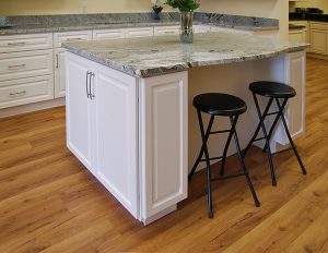 Newport White Kitchen Island