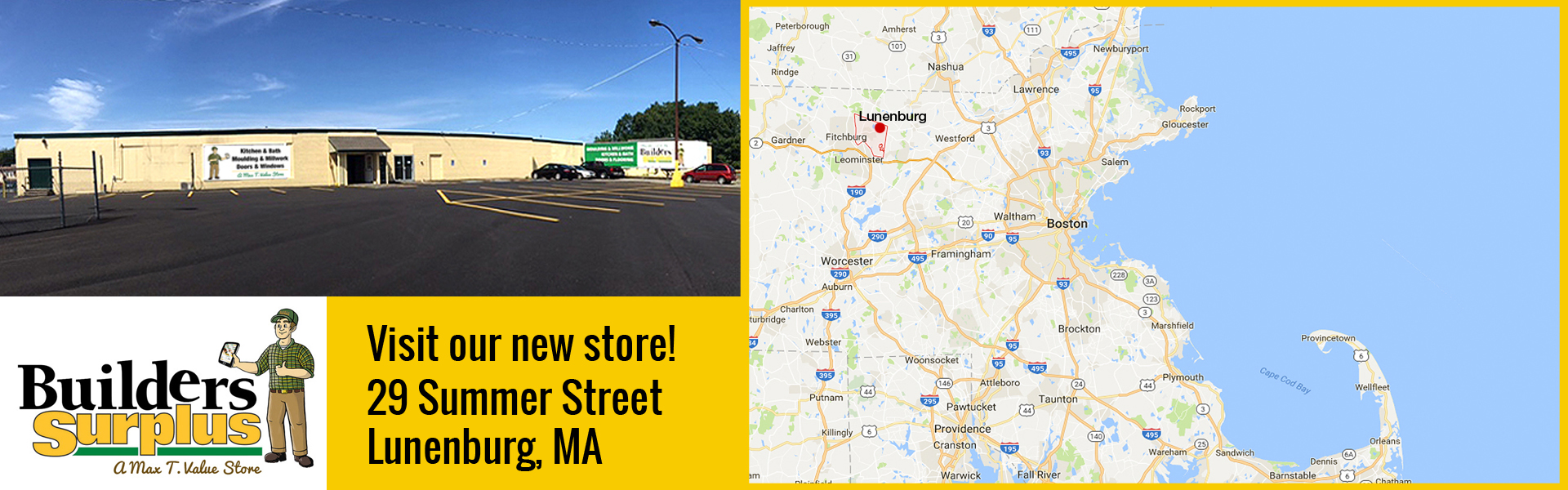Lunenburg, MA store open