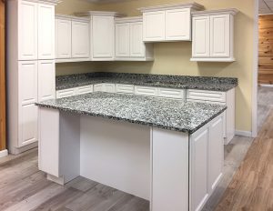 Newport White kitchen cabinets