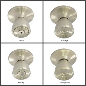 Silver Nickel Door Knob Locksets