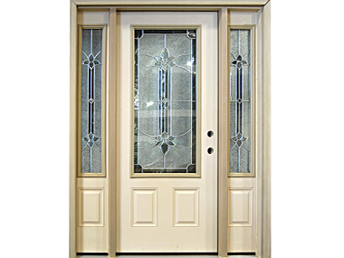 Decorative Glass Exterior Doors