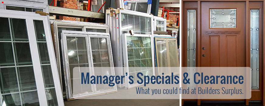Shop Manager Specials - Builders Surplus