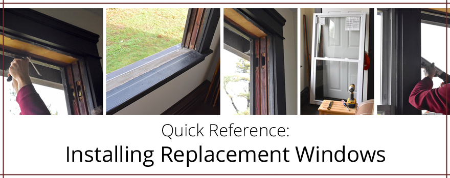 Installing Replacement Windows