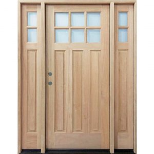 Mahogany 6 Lite Craftsman Door