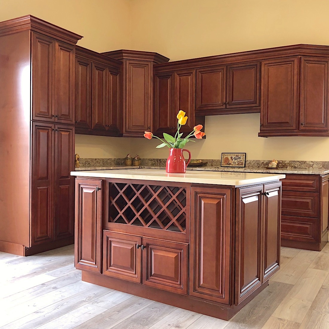 Grand Reserve Cherry Kitchen Cabinets - Builders Surplus