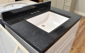 Galaxy Black bathroom vanity top