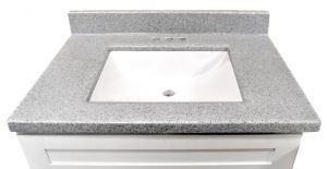 Pewter bathroom vanity top