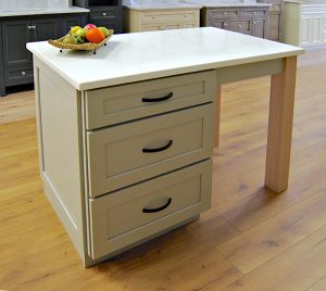 Stone Harbor Grey Kitchen Island