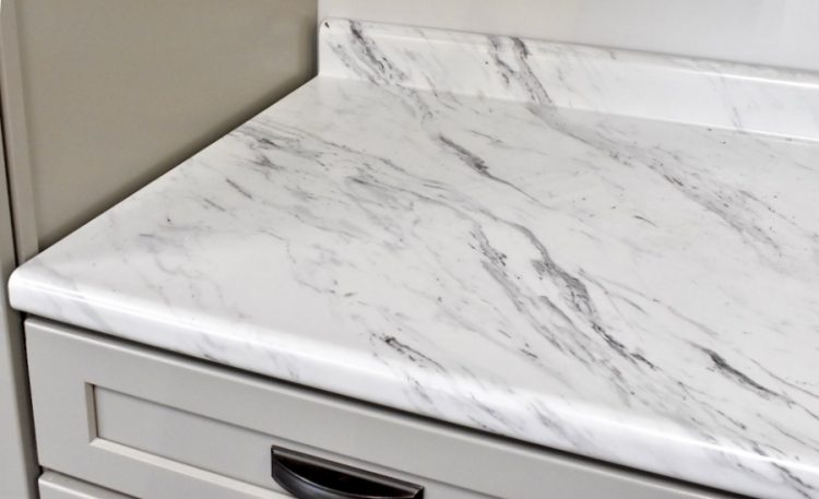 Calcutta marble laminate countertop