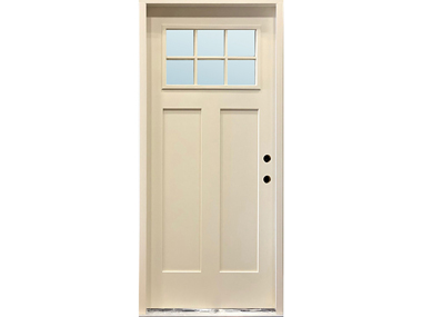 Craftsman 6-Lite Cream Single Door $529