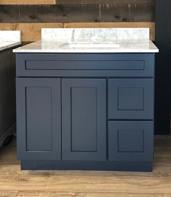 bathroom cabinet blue