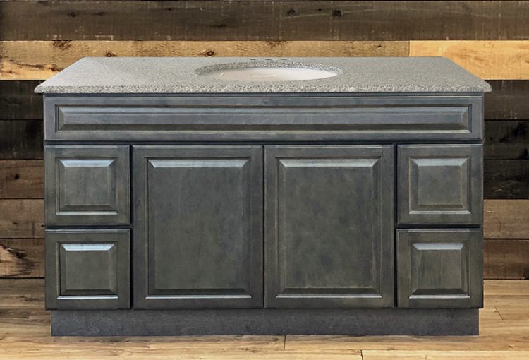 New Castle Gray bathroom vanity