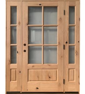 Alder 6-Lite Door with Sidelites