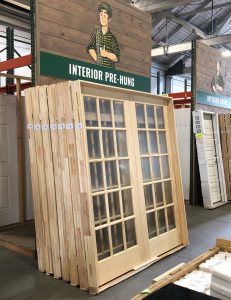 15-Lite Pine Double Door