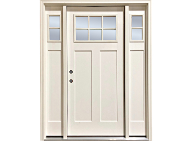 Craftsman White Fiberglass Door