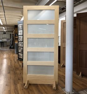 5-Lite Frosted Glass Door