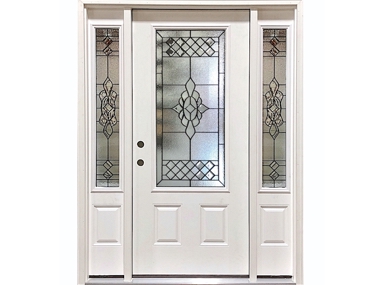 Decorative Glass Exterior Doors