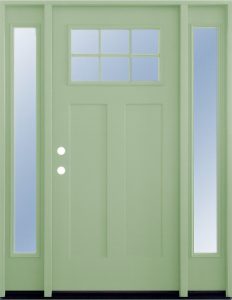 Craftsman 6-lite smooth green door