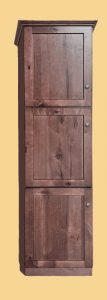Rustic Walnut Linen Closet