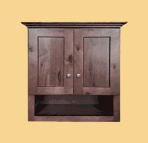 Rustic Walnut Bath Valet