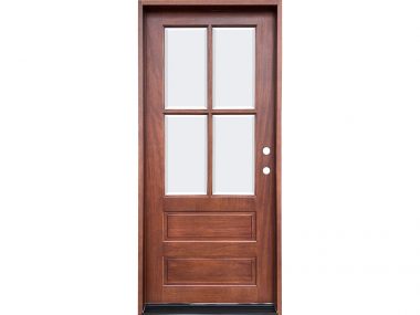 Mahogany 4-Lite 2-Panel French Door Color 02 (Factory Finished) $995