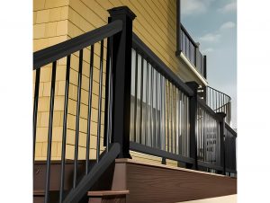 Transcend black stair rail kit
