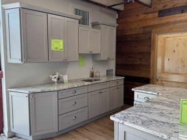 Stone Harbor Gray Kitchen Cabinet Display – Max Deal Special Buy $2,899 (plus tax)