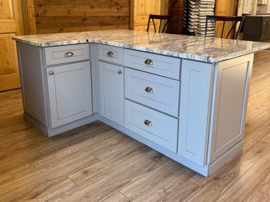Stone Harbor Gray Kitchen Island Display – Max Deal Special Buy $2,499 (plus tax)