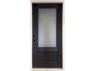 3/4 Black Privacy-Glass Fiberglass Door $795