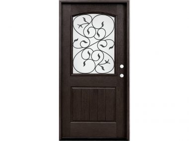 Black Wrought Iron Fiberglass Door $859