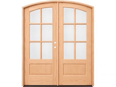DOUGLAS FIR DECORATIVE ARCH LITE DOUBLE DOOR $4,995