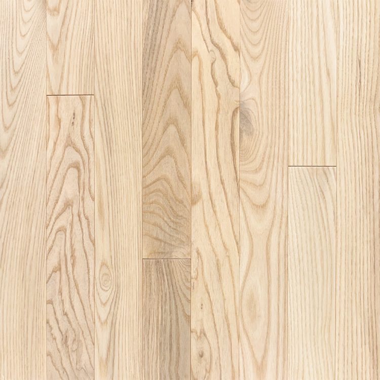 2 1/4 inch Ash Barewood hardwood flooring with natural ash wood grain